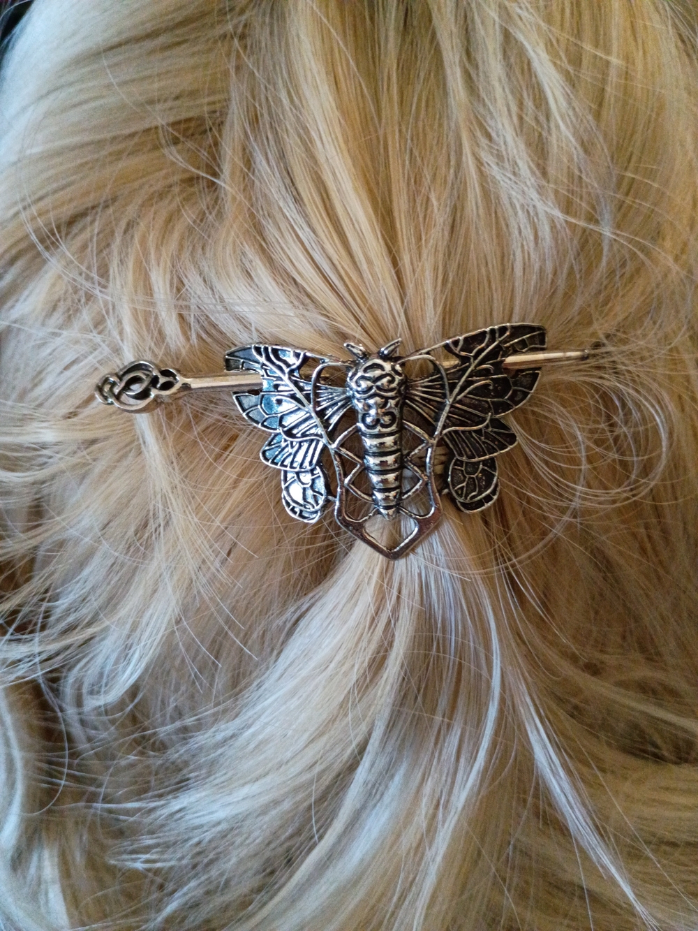 *NWOT* Silver Butterfly Hair Pin - Women Accessories